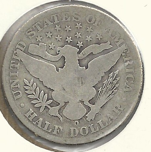1905 O Barber Half Dollar Coin Silver